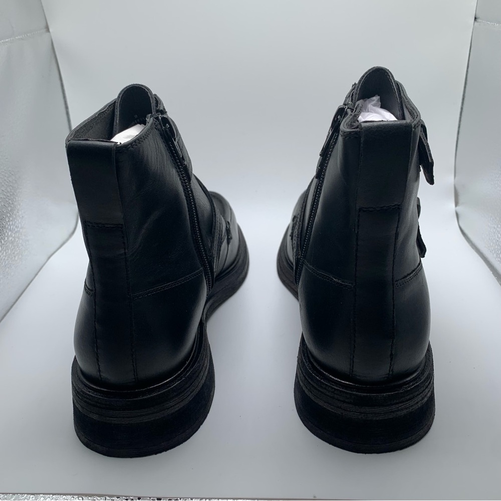 NIB Free People Isla Moto Boot Women's size 9 ankle combat buckle platform black - Picture 6 of 12
